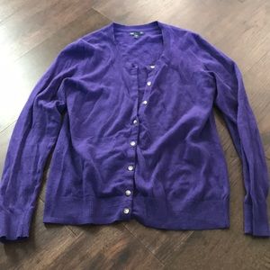 Gap Purple Cardigan Long Sleeve